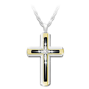 5 Diamond Forever Blessed And Protected Pendant Necklace