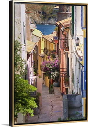 A Narrow Street In The Old Town, Collioure, Roussillon, France