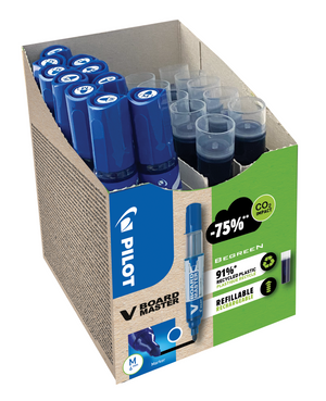 Pilot V-Board Master Bullet Tip Bonus Pack - Blue - Pack of 10