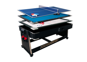 Sure Shot 4-in-1 Multi Game Table - Black -7ft