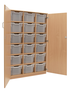 GALT Lockable Storage Unit with 18 Extra Deep Trays