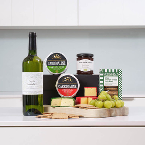 White Wine & Cheese Gift Box