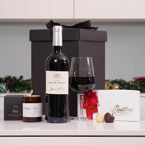 Fine Wine, Chocolate and Candle Gift Set