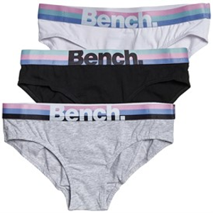 Bench Womens Morgana Three Pack Briefs Assorted
