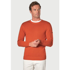 Earby Paprika Cotton Crew Neck Jumper