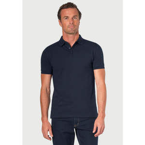 Hampton Navy Stretch Cotton Polo Shirt