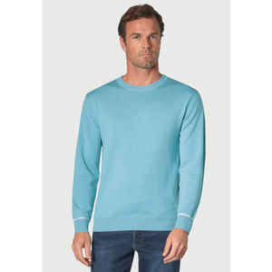 Arnold Aqua Merino Wool Crew Neck Jumper