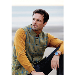 Ballater Olive Harris TweedÂ® Countryman Gilet
