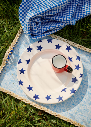 Blue Star Large Dinner Plate, 10.5 Inch