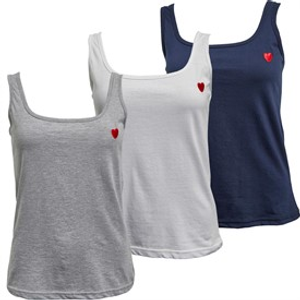 L'amore Couture Womens L'amore Mila Three Pack Vests Multi