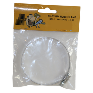 1x 65-89mm Stainless Steel 3" Hose Clamp Clip Adjustable Range Worm Gear Pipe