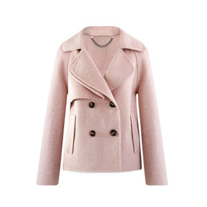 I'm Yours Wool Blend Peacoat - Blush (M)
