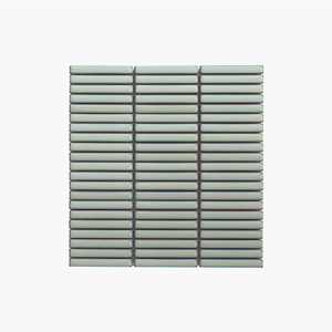 Antique Porcelain Mosaic Kit Kat 12x92mm Gloss Mint Green