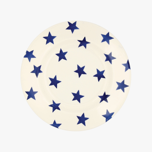 Seconds Blue Star Medium Dinner Plate, 8.5 Inch