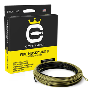 Pike Musky Sink 8 Fly Line - Black/Olive