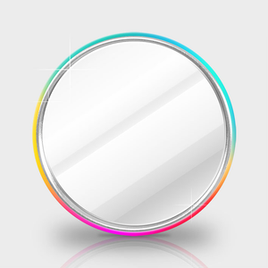 3" Round Custom Mirrors