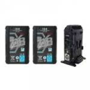 IDX ED-CP98/2X (EDCP982X) 2 x DUO-C98P Battery, 1 x VL-2X Sequential Charger Kit