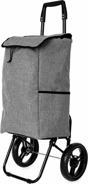 Casa&Casa Marino Grey 2 Wheel Shopping Trolley  - 45L