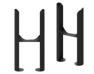 GLO Kensington Range - Pair of Double Column Feet - Black