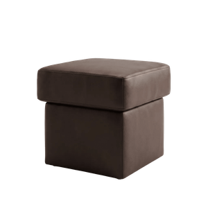 Valerie Brown Leather Footstool