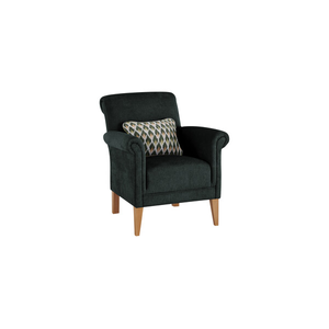 Jasmine Accent Chair in Orkney Forest with Newton Forest Bolster