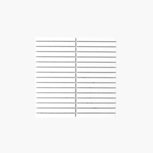 Porcelain Mosaic Kit Kat 15x145mm Gloss White