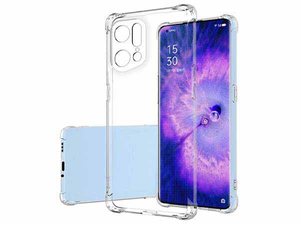Gel Case with Bumper Edges for OPPO Find X5 Pro - Clear