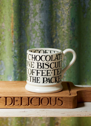 Seconds Black Toast 1/2 Pint Mug