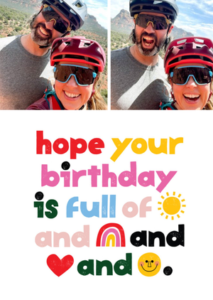 Kate Smith Co. Day Full of Emojis Photo Upload Birthday Card