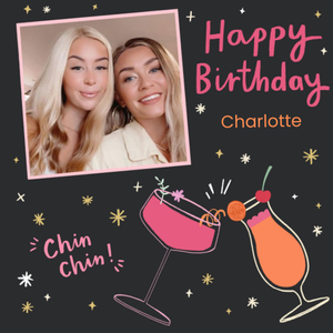 Moonpig Stella Isaac Chin Chin Photo Upload Birthday Card