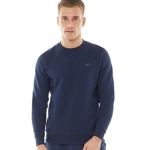 Crew Clothing Mens Crew Neck Sweatshirt Navy