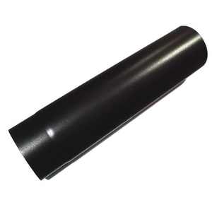 0.5 metre Straight 6 Inch Plain Black Flue Section