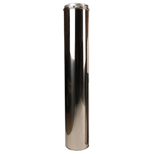 5 Inch (125mm)  Twin Wall 1000mm Pipe Inc Locking Band