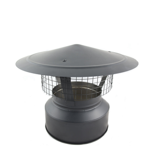 5 Inch (125mm) Black Twin Wall Cowl B