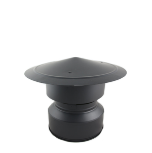 5 Inch (125mm) Black Twin Wall Cowl C