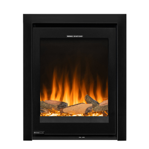 Ezee Glow Pulse Black Inset Electric Fire With Glass Trim