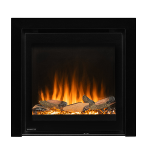 Ezee Glow Pulse Widescreen Black inset Electric Fire With Glass Trim