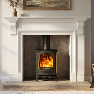 Mazona Warwick 5 kW Multifuel Woodburning Stove, Freestanding, Eco Design Approved, Defra Approved