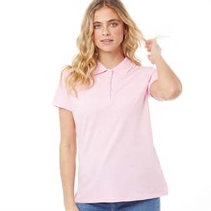 Crew Clothing Womens Exmouth Polo Shirt Pink