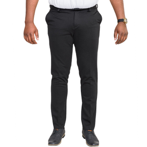 D555 Mens Yarmouth Big & Tall Kingsize Four Way Stretch Trousers - Black - 58 R / Black