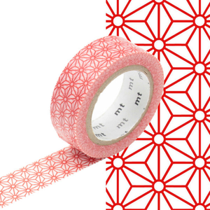 mt Washi Masking Tape - 15mm x 7m - Asanoha Shuaka