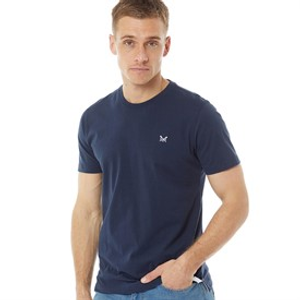 Crew Clothing Mens Round Neck T-Shirt Navy
