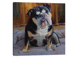 English Bulldog Painting