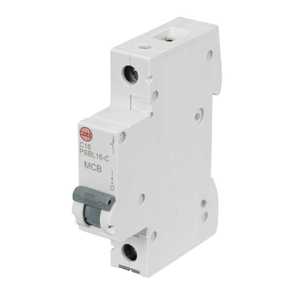 16A Single Pole 10kA C Curve MCB