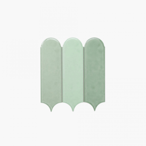 Feather 90x300 Gloss Green 3 in 1 Subway Pressed