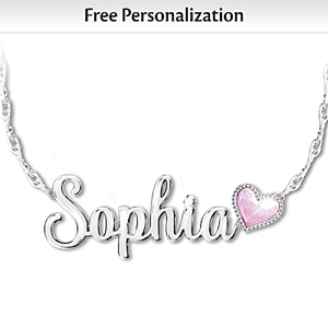 Charming Touches Heart Personalized Necklace