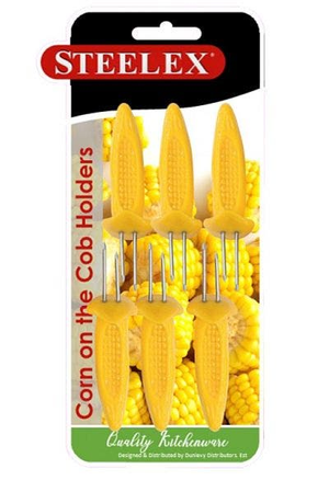 Steelex Corn on Cob Skewers - Set 6