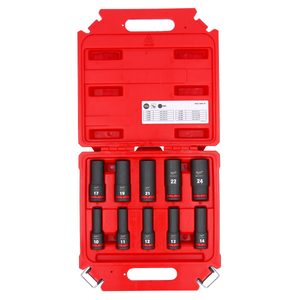 Milwaukee 4932480457 1/2" Shockwave 10 Piece Impact Duty Deep Socket Set