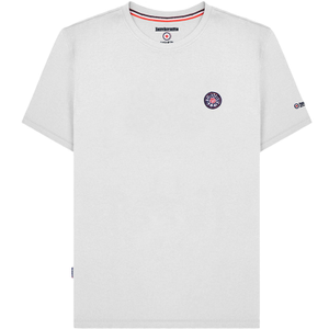 Lambretta Mens Badge Logo Short Sleeve Crew Neck Cotton T-Shirt - L / White