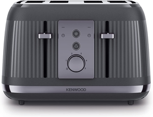 Kenwood Dusk TFP30.000GY 4 Slot Toaster 1800W 5 Browning Settings Slate Grey